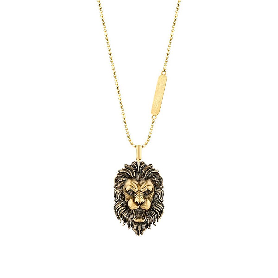 Gold Lion Motif Necklace