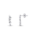0,06 Carat Diamond Round Stone Earring