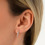 0,06 Carat Diamond Round Stone Earring