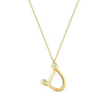 0,04 Carat Diamond Letter D  Necklace