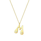 0,04 Carat Diamond Letter M  Necklace