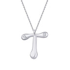 0,04 Carat Diamond Letter T  Necklace