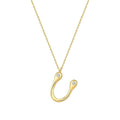 0,04 Carat Diamond U Letter Necklace