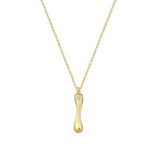 0,02 Carat Diamond I Letter Necklace