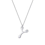 0,04 Carat Diamond Y Letter Necklace