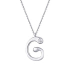 0,02 Carat Diamond G Letter Necklace