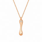 0,02 Carat Diamond I Letter Necklace