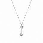 0,02 Carat Diamond I Letter Necklace