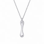 0,02 Carat Diamond I Letter Necklace