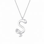 0,02 Carat Diamond Ş Letter Necklace