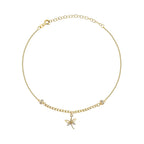 Gold Dragonfly Anklet