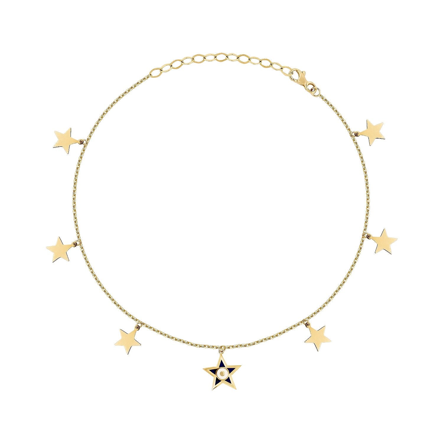 Gold Star Anklet