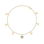 Gold Star Anklet