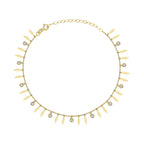 Gold Trend Stone Anklet