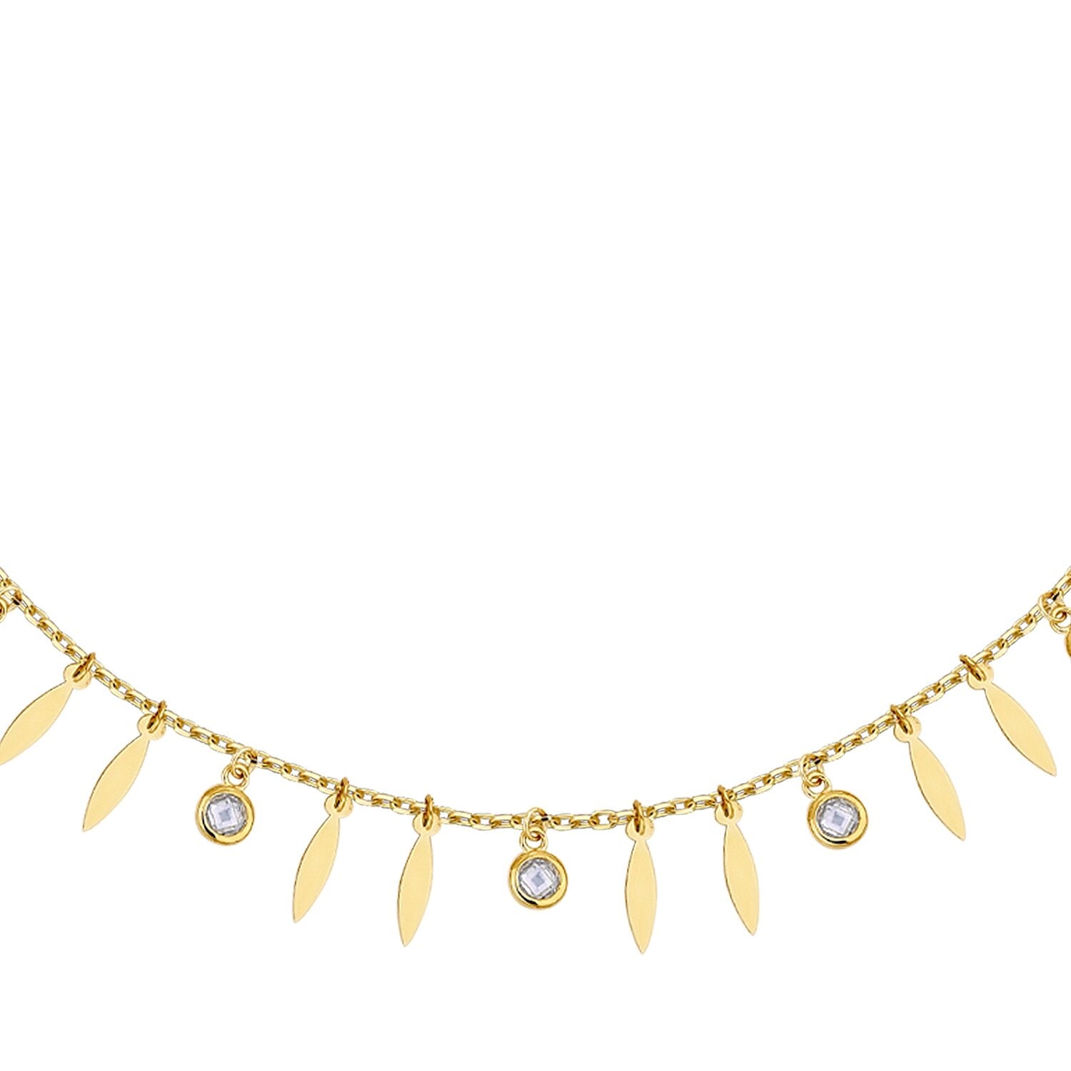 Gold Trend Stone Anklet