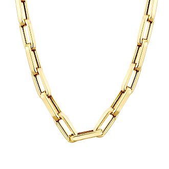 Gold Paperclip Chain Necklace