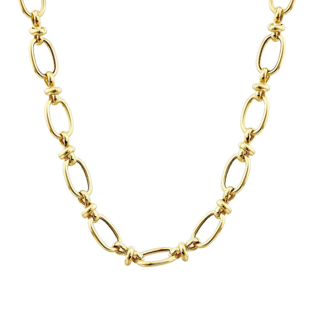 Gold Hallow Chain Necklace