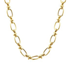 Gold Hallow Chain Necklace