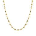 Gold Ball Bead Pendant Necklace