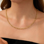 Gold Figaro Chain Necklace