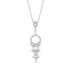 0,69 Carat Diamond Baguette Necklace