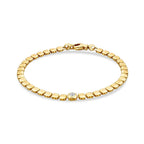 Gold Stone Cube Bracelet