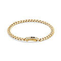 Gold Stone Gourmette Bracelet