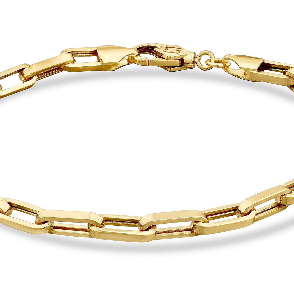Gold Paperclip Bracelet