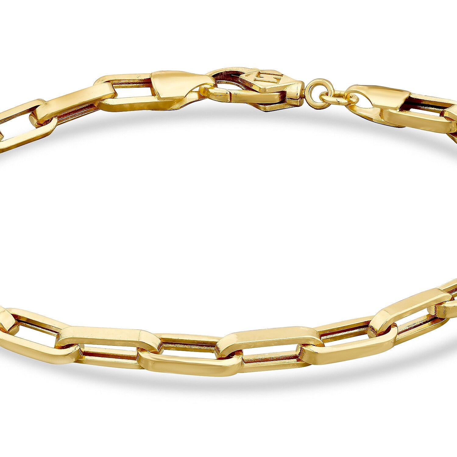 Gold Paperclip Bracelet