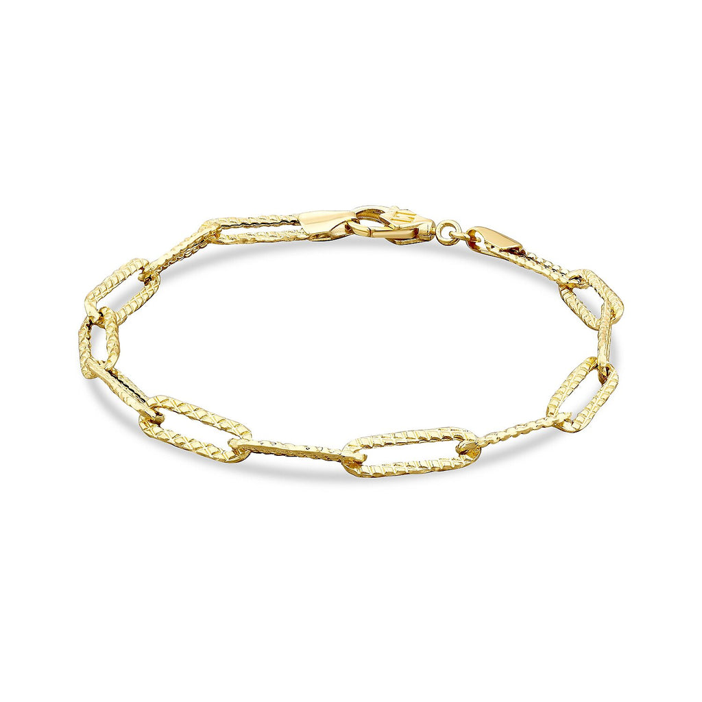 Gold Effect Paperclip Bracelet