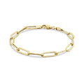 Gold Effect Paperclip Bracelet