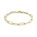 Gold Effect Paperclip Bracelet