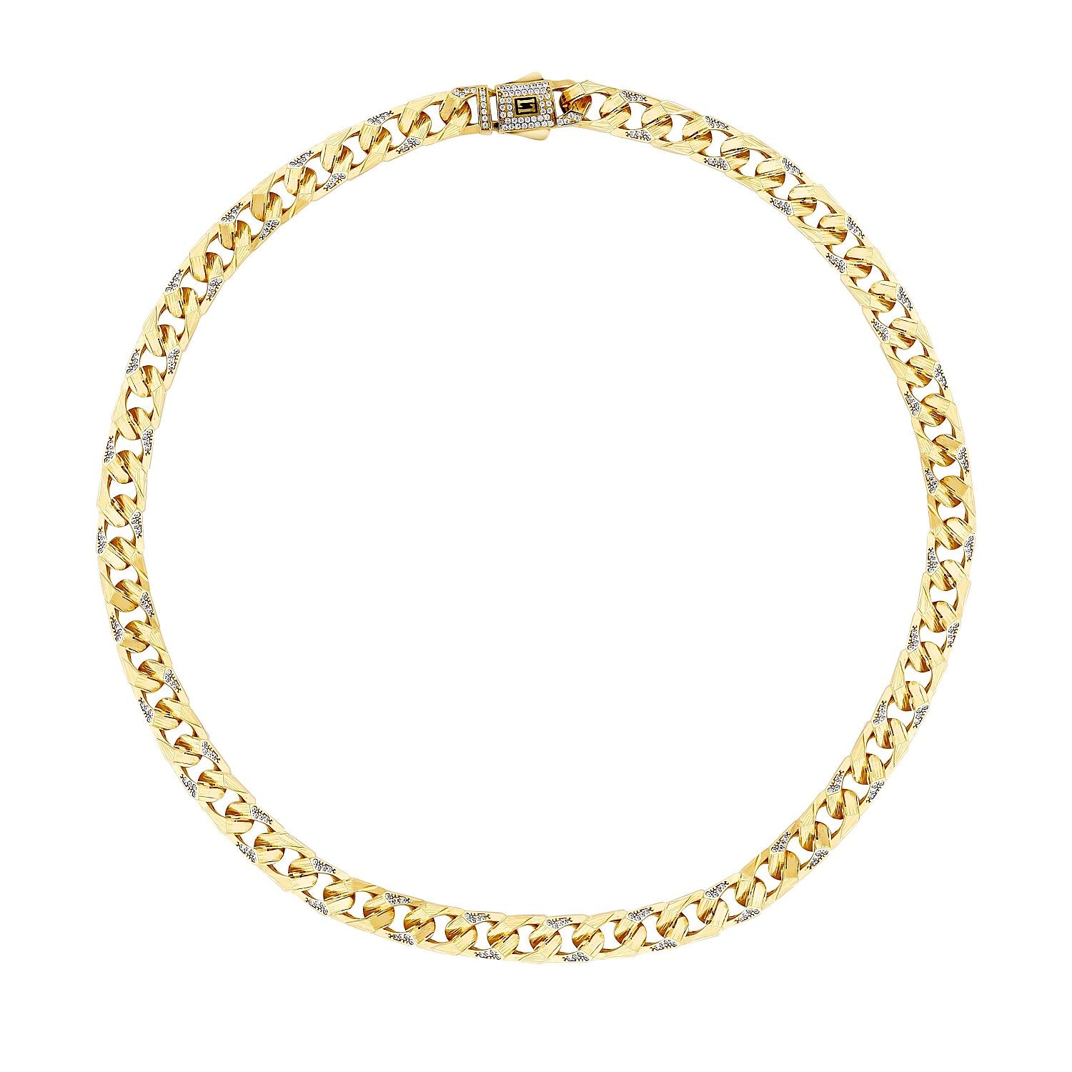 Gold Stone Gourmette Neckband