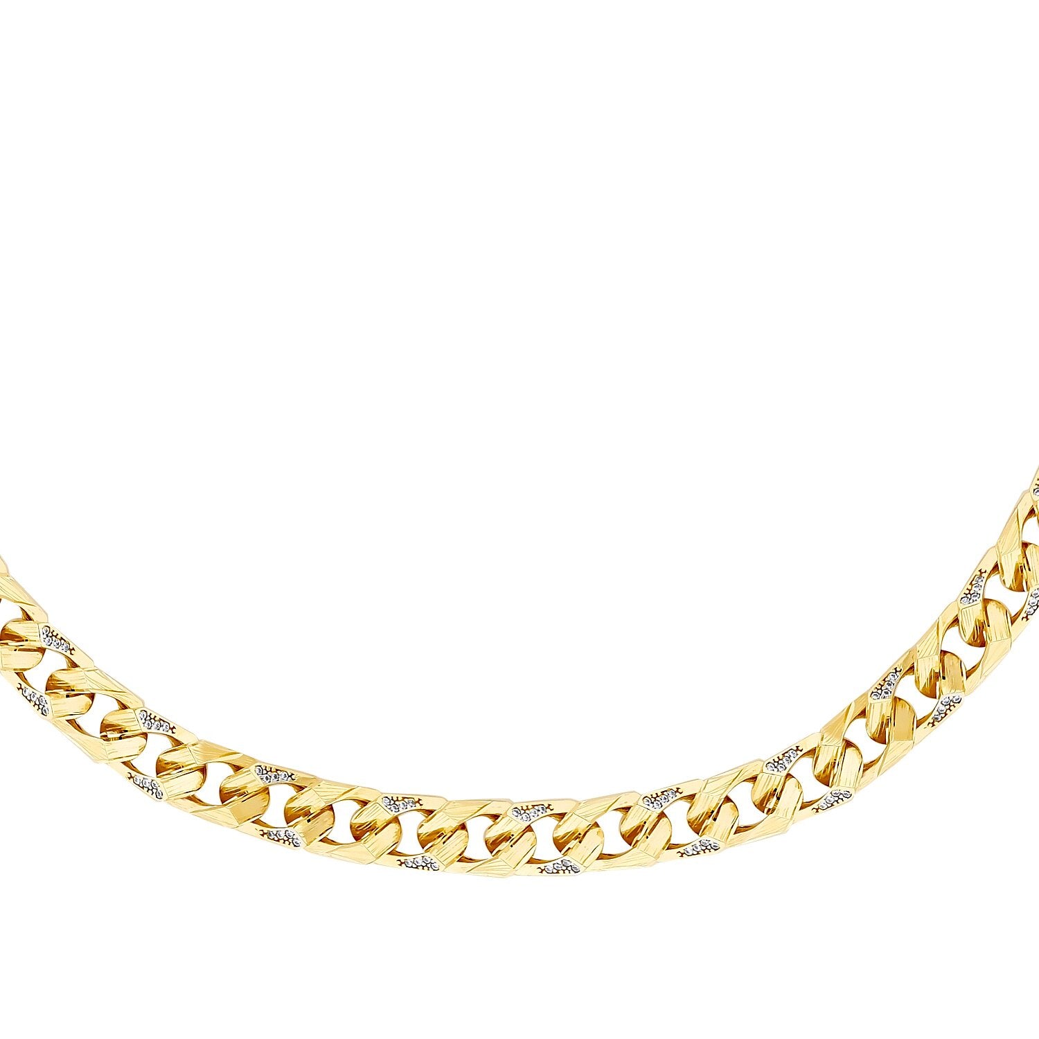 Gold Stone Gourmette Neckband