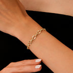 Gold Hallow Bracelet