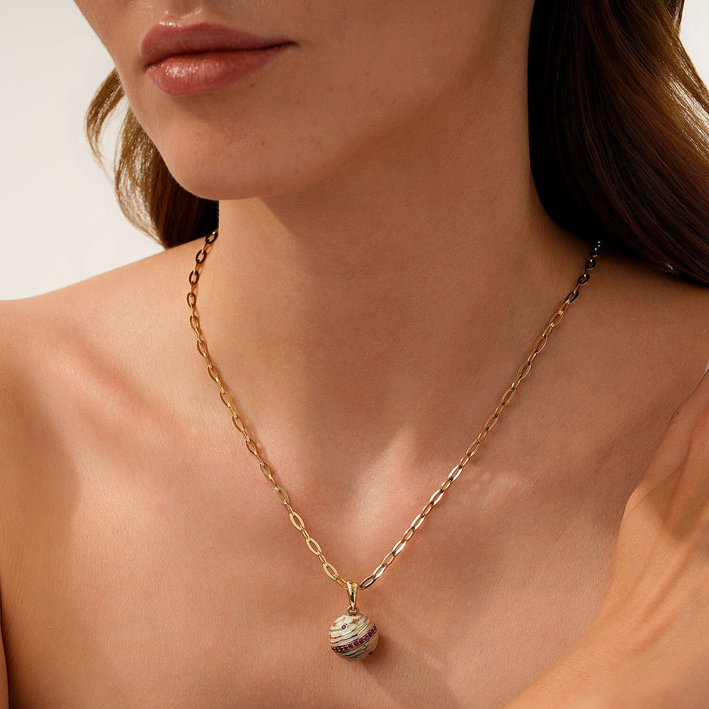 Gold Planet Necklace