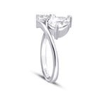 Two-Stone Pear-Cut Gold Ring