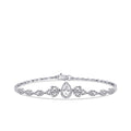 Gold Pear Solitaire Bracelet