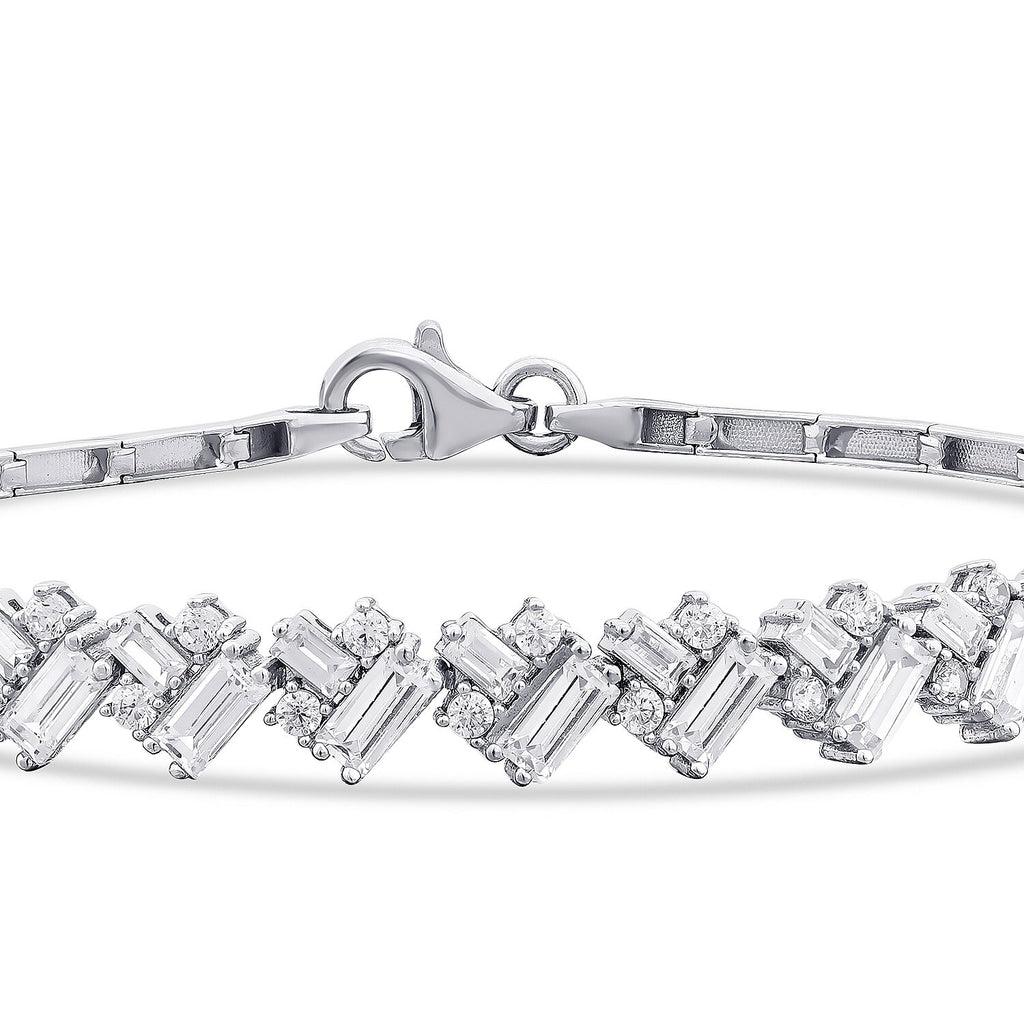 Gold Designer Baguette Bracelet