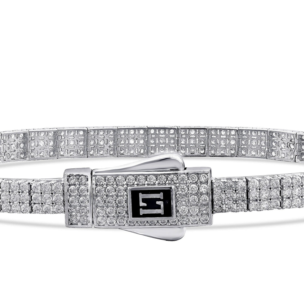 Gold Single Row Stone Bracelet