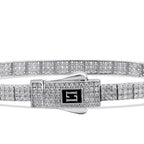 Gold Single Row Stone Bracelet