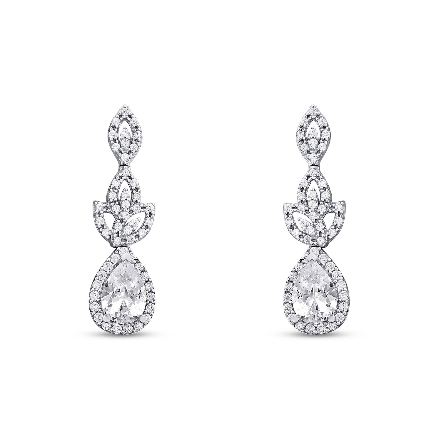 Gold Damla Stone Design Earring