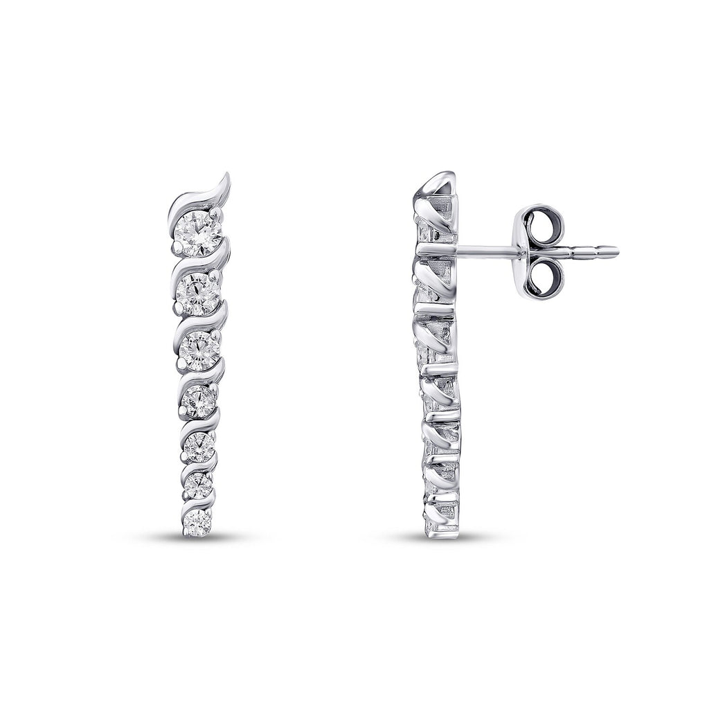 Gold Tennis Earring