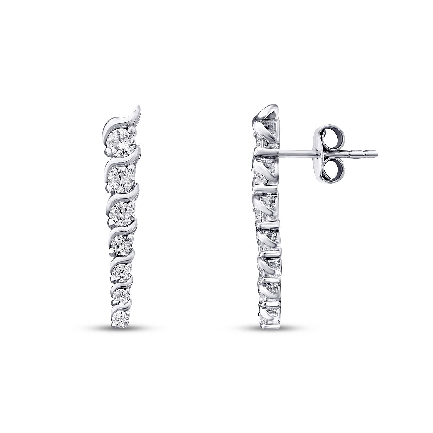 Gold Tennis Earring