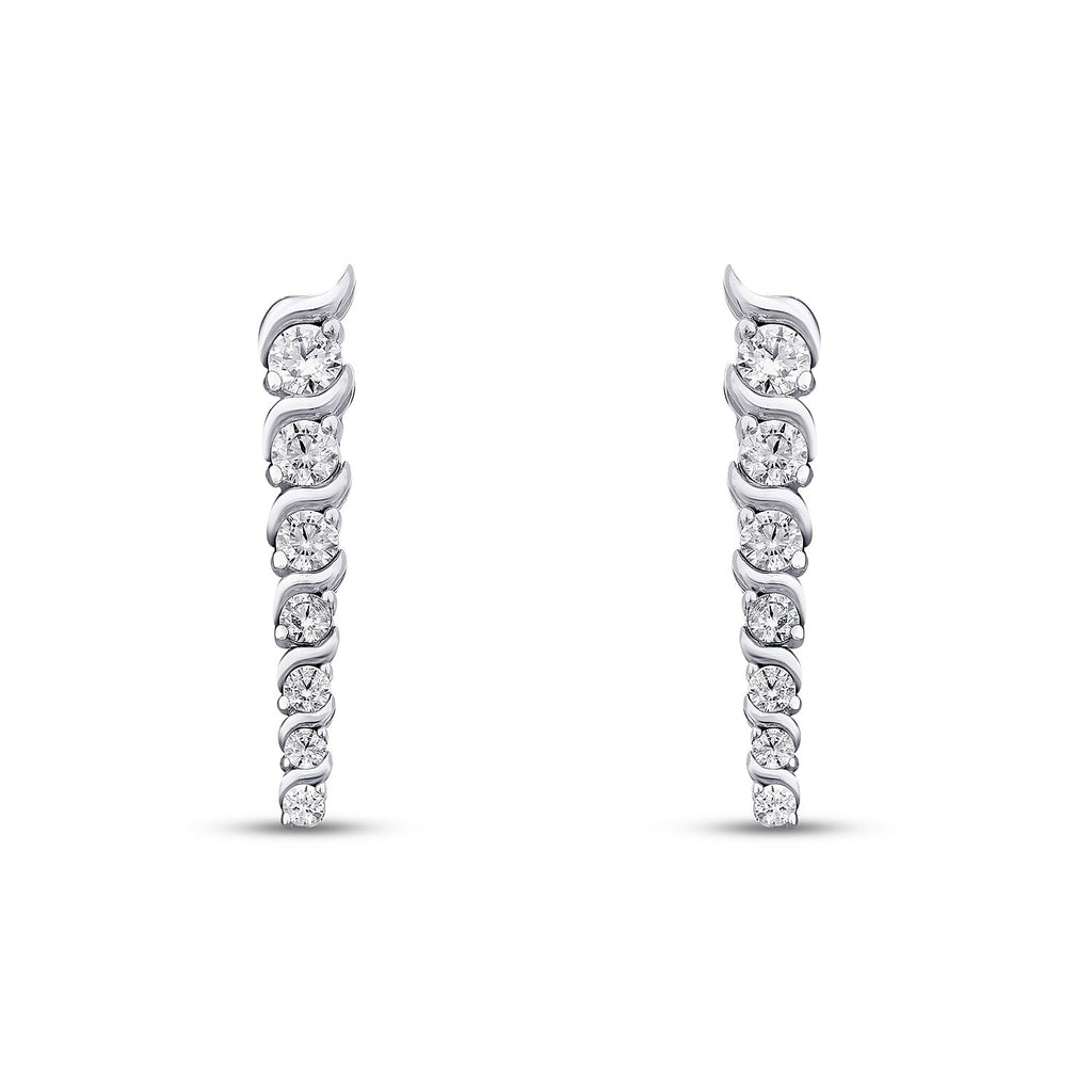Gold Tennis Earring