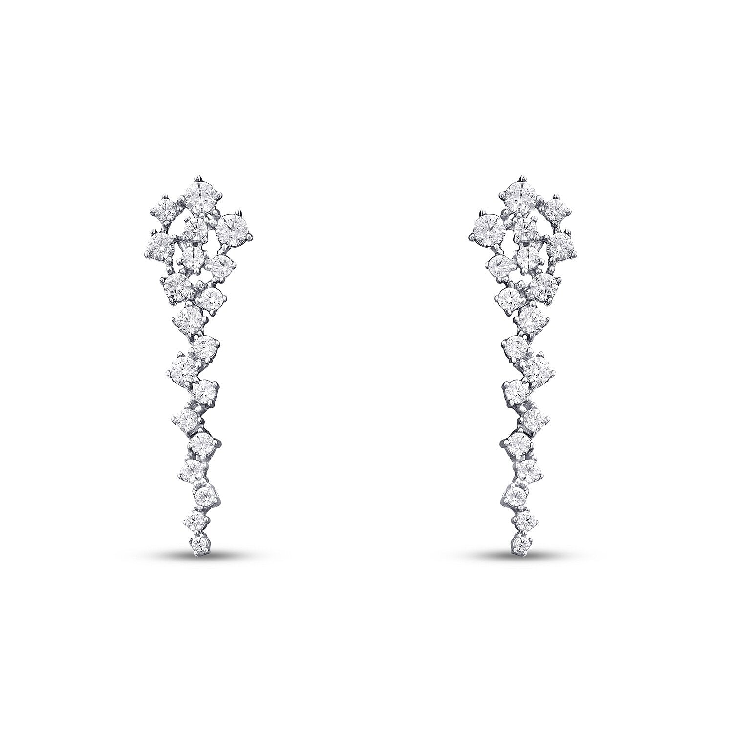 Gold Zigzag Dangle Earrings