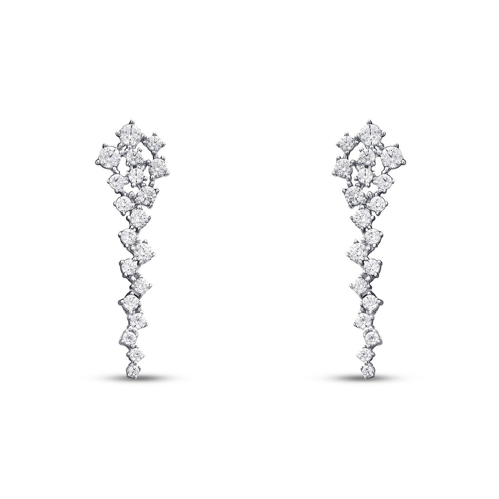 Gold Zigzag Dangle Earrings