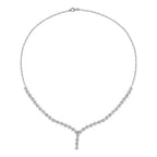 Gold Baguette Stone Tennis Neckband