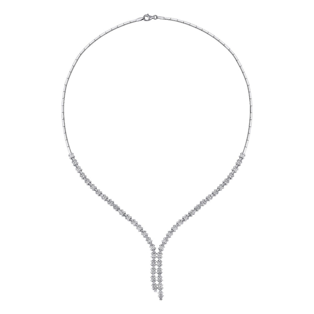 Gold Baguette Stone Trend Neckband