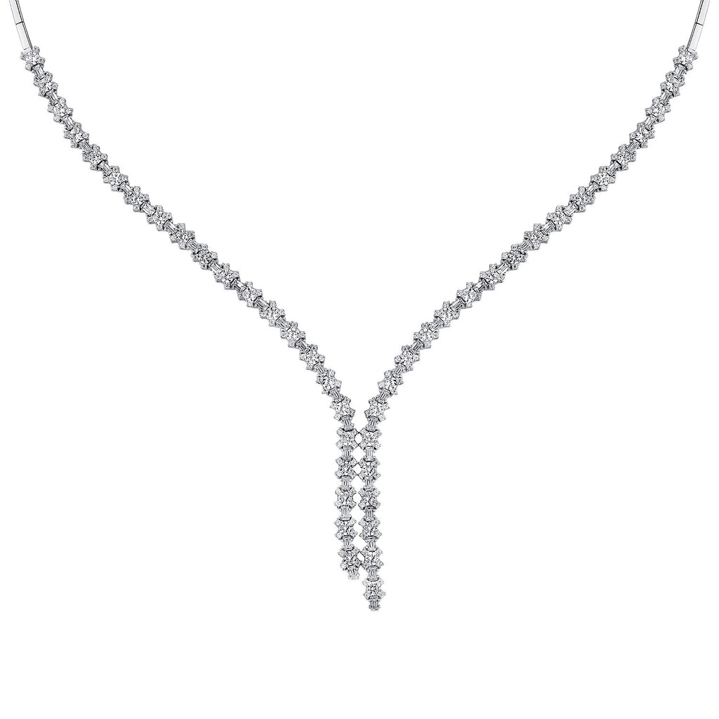 Gold Baguette Stone Trend Neckband